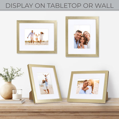 Sheffield Home 9 Piece Gallery Wall Frame Set, 11x14 in. matted to 8x10 in. (Matte Black)