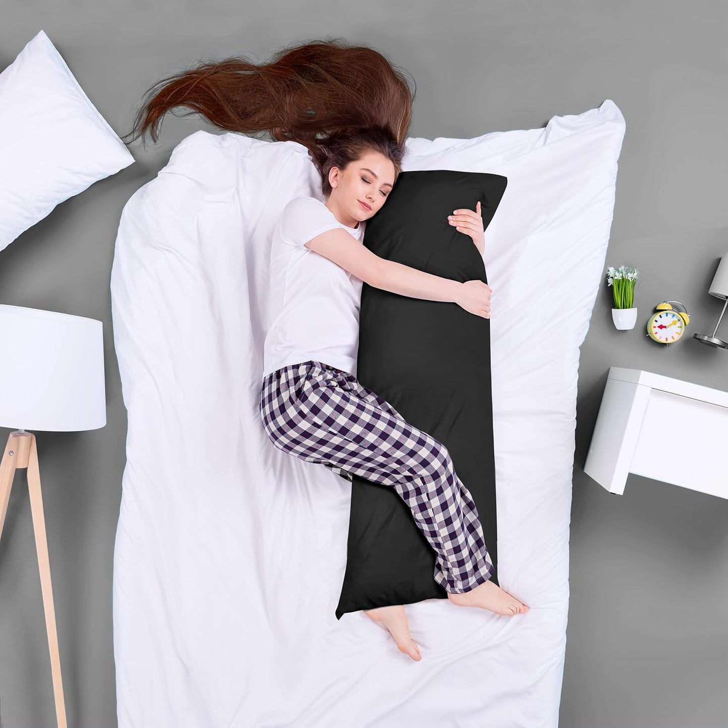 Utopia Bedding Full Body Pillow for Adults (White, 20 x 54 Inch), Long Pillow Insert for Sleeping, Ideal for Side Sleepers
