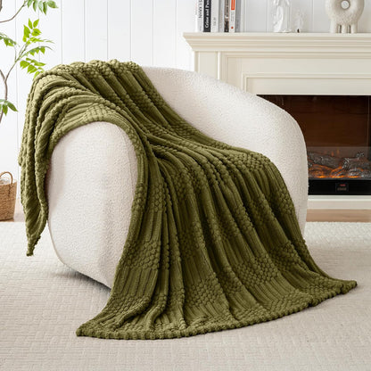50x70 Inch Rust Throw Blanket - Soft & Fluffy Fleece, Cute & Aesthetic, Perfect for Sofa, Couch, Chair, Bed, Living Room & Bedroom, All-Season Use, Plush & Cozy Decorative Blanket