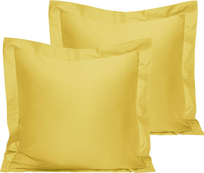 NTBAY Cotton 26x26 Euro Sham Covers - 500 Thread Count Egyptian Cotton Euro Pillow Covers, 2 Pack Super Soft and Breathable 26x26 Pillow Covers, Square Pillow Cases, White