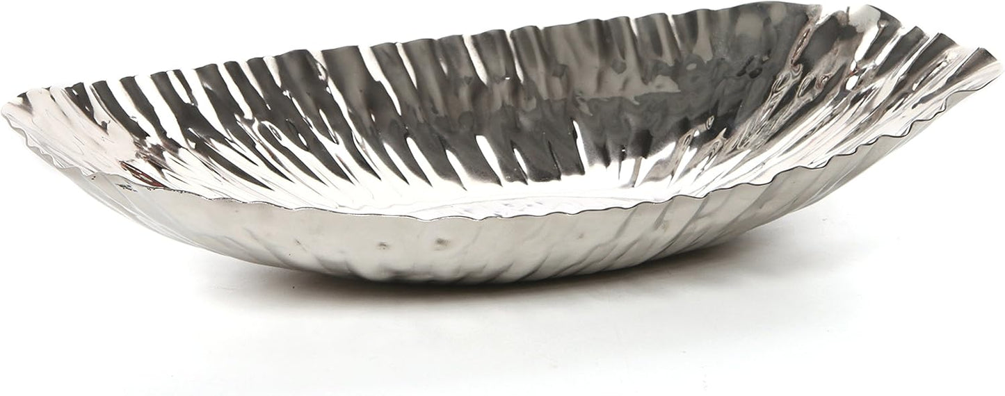 Hosley 5.75 Inch Diameter Silver Finish Metal Bowl, Ideal for Potpourri, LED Candles, Weddings, Special Events, Center Pieces, Craft. Use Decor to Coordinate O3