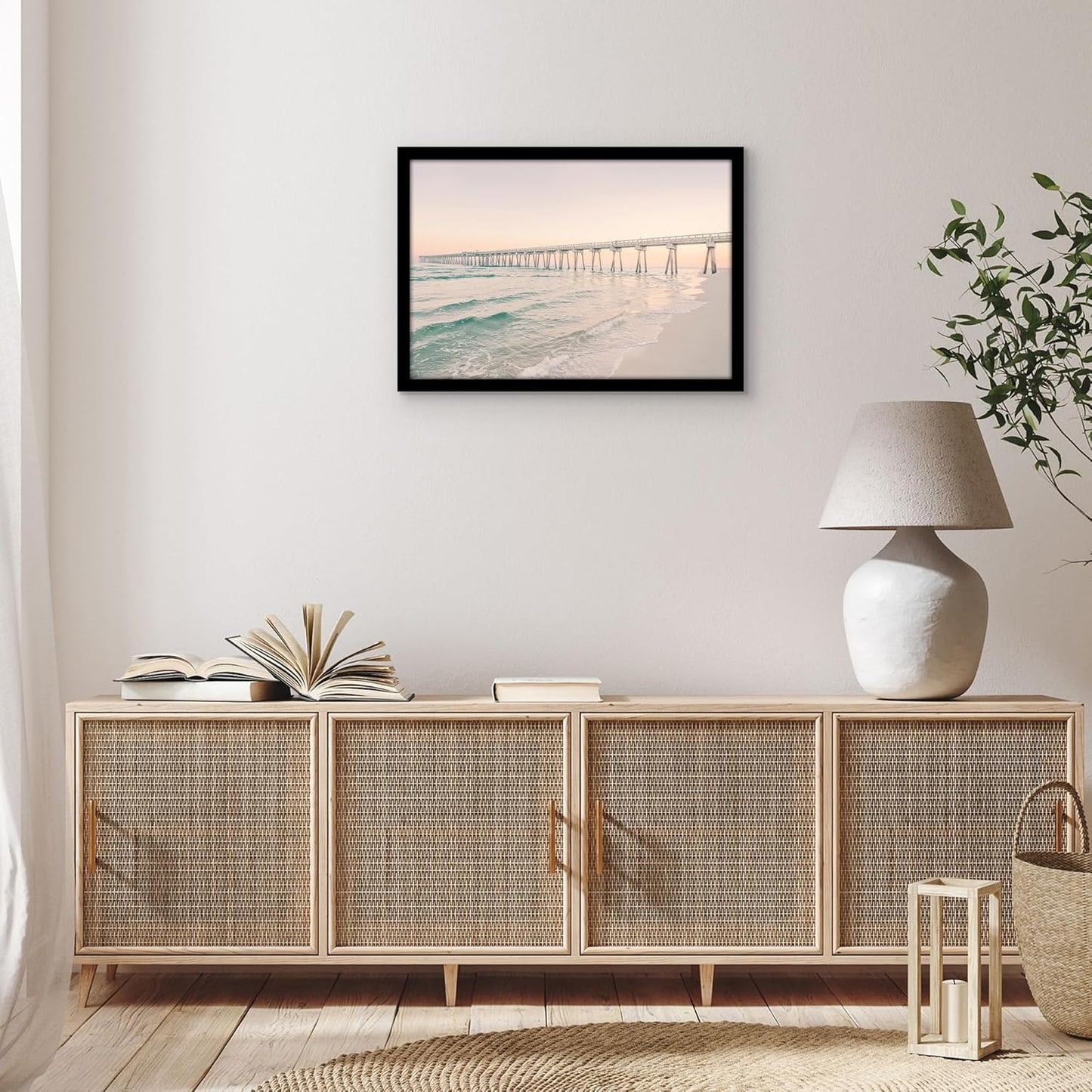 Americanflat 16x20 Picture Frame with Polished Plexiglass - Black Picture Frame - Wide Photo Frames Made of Engineered Wood for Vertical or Horizontal Wall Display - Epic Collection - Black - Colors A