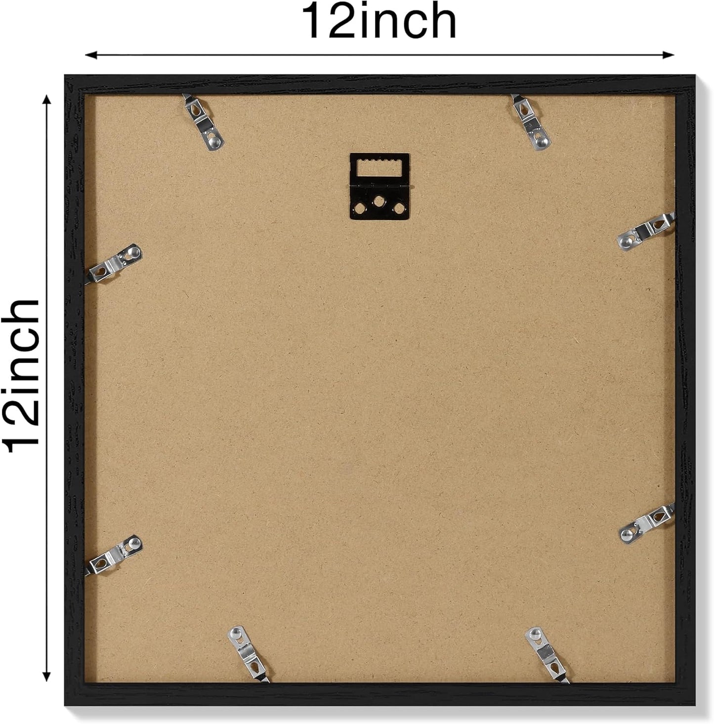 Vittanly 11x14 Picture Frame, Display Pictures 8x10 with Mat or 11x14 without Mat, Photo Frame for Wall Mounting, Black, 1 Pack - Colors A
