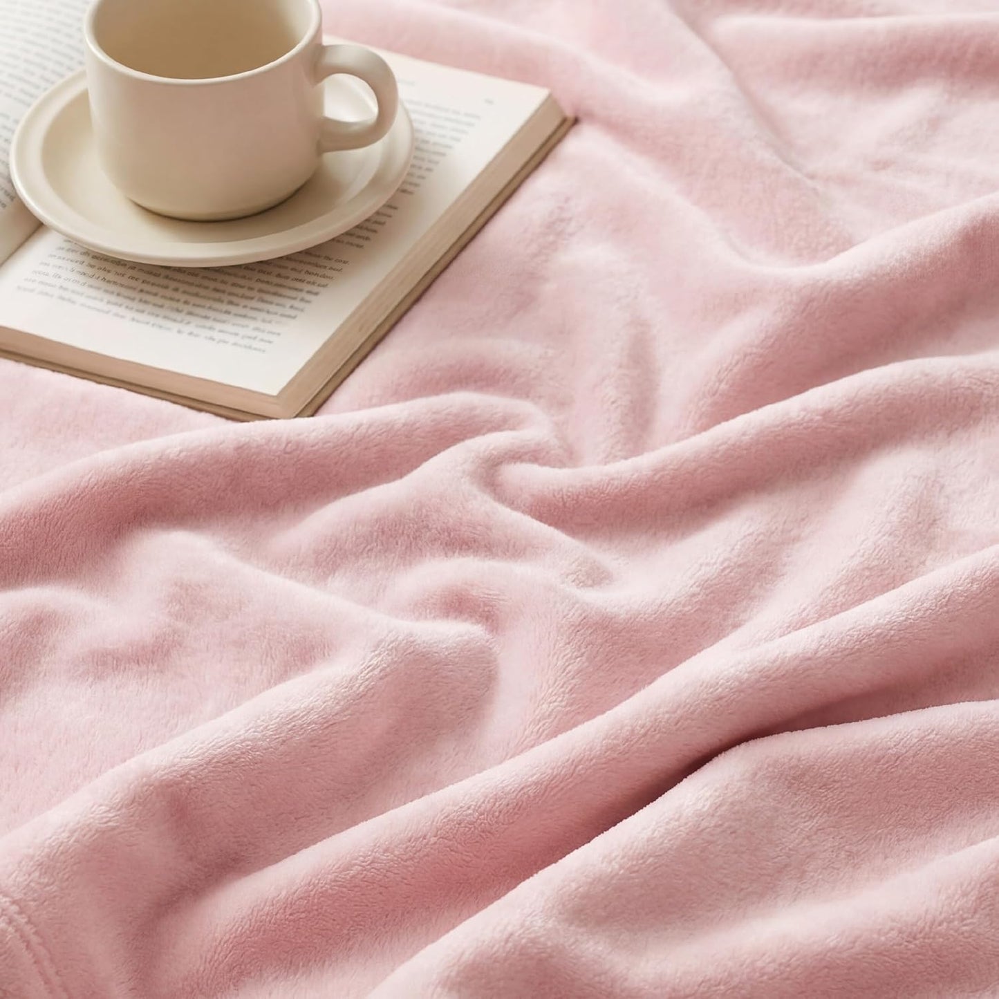 Bedsure GentleSoft Fleece Throw Blanket for Couch Grey - Lightweight Plush Fuzzy Cozy Soft Blankets and Throws for Sofa, Couch, Travel, Camping, 50x60 inches - Colors B