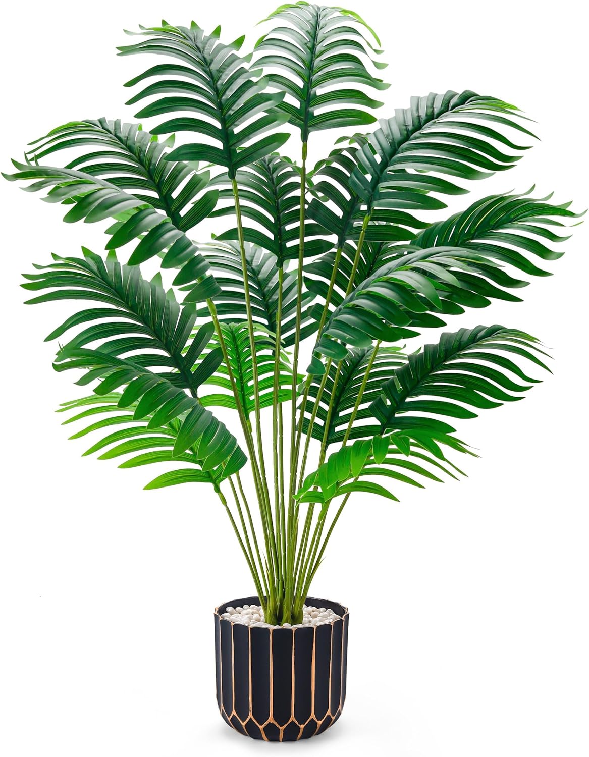 Der Rose 28'' Fake Plants Tall Artificial Monstera Faux Plants Indoor Outdoor Tree for Living Room Home House Decor