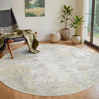 8x10 Area Rugs for Living Room Rug Washable: Abstract Large Rug for Dining Room Bedroom Carpet Non Slip 8 by 10 Indoor Modern Nursery Home Office Blue Grey