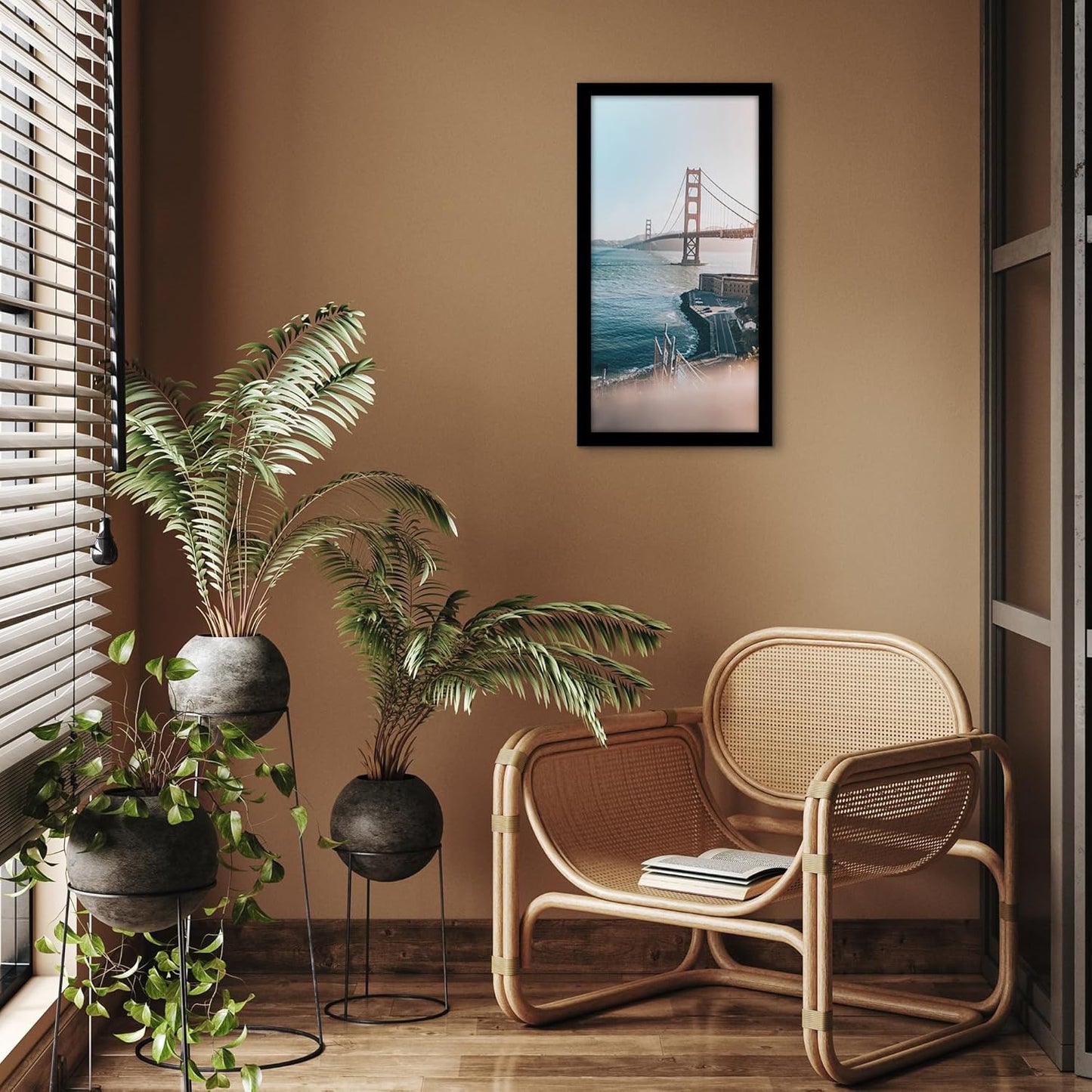 Americanflat 16x20 Picture Frame with Polished Plexiglass - Black Picture Frame - Wide Photo Frames Made of Engineered Wood for Vertical or Horizontal Wall Display - Epic Collection - Black - Colors A