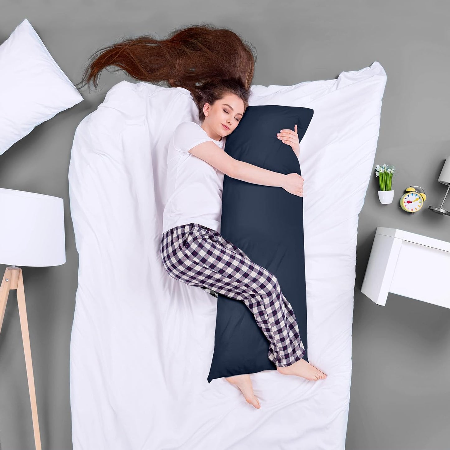 Utopia Bedding Full Body Pillow for Adults (White, 20 x 54 Inch), Long Pillow Insert for Sleeping, Ideal for Side Sleepers