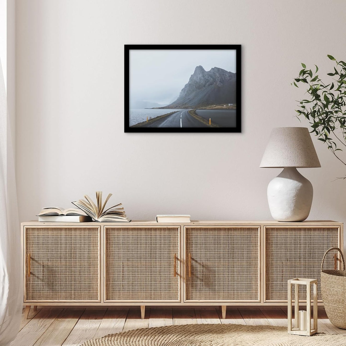 Americanflat 16x20 Picture Frame with Polished Plexiglass - Black Picture Frame - Wide Photo Frames Made of Engineered Wood for Vertical or Horizontal Wall Display - Epic Collection - Black - Colors A