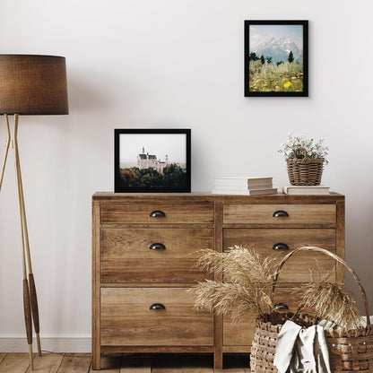 Americanflat 12x18 Poster Frame with Shatter-Resistant Glass - Signature Collection - Gallery-Style Frames Made of Engineered Wood - Photo Frame for Wall Display - Black - Colors B