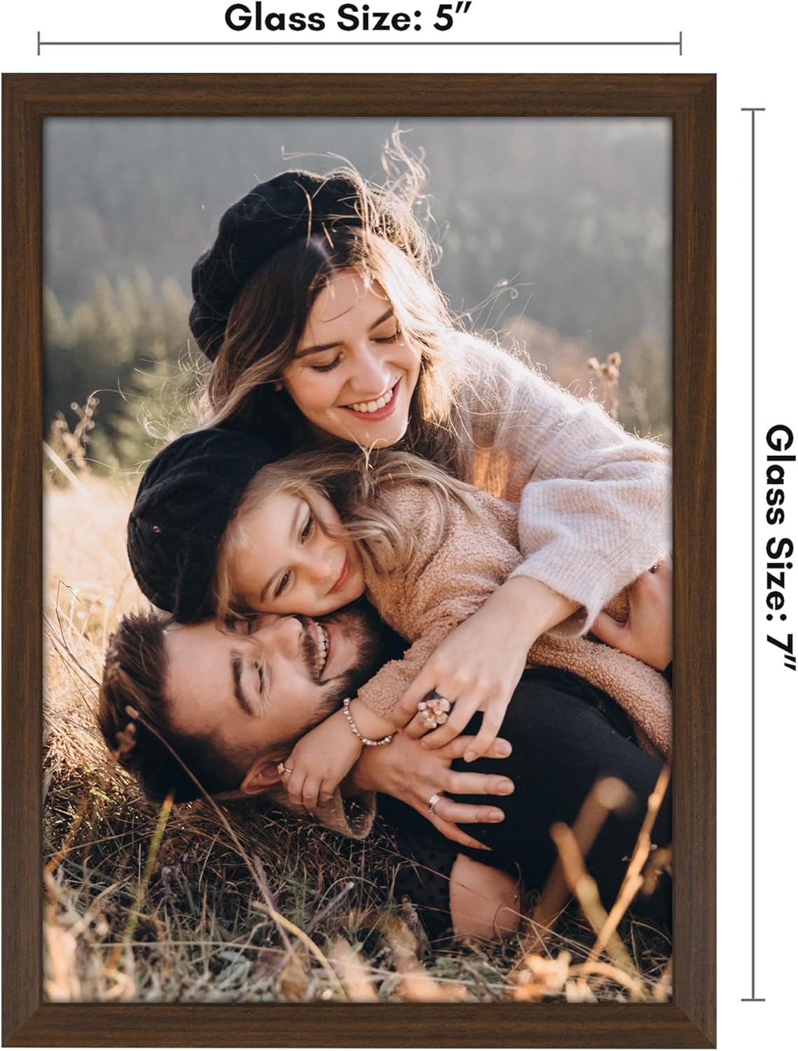 Americanflat 24x36 Poster Frame with Polished Plexiglass - Streamline Collection - Thin Border Picture Frame for Wall Display - Hanging Hardware Included - Black - Colors B