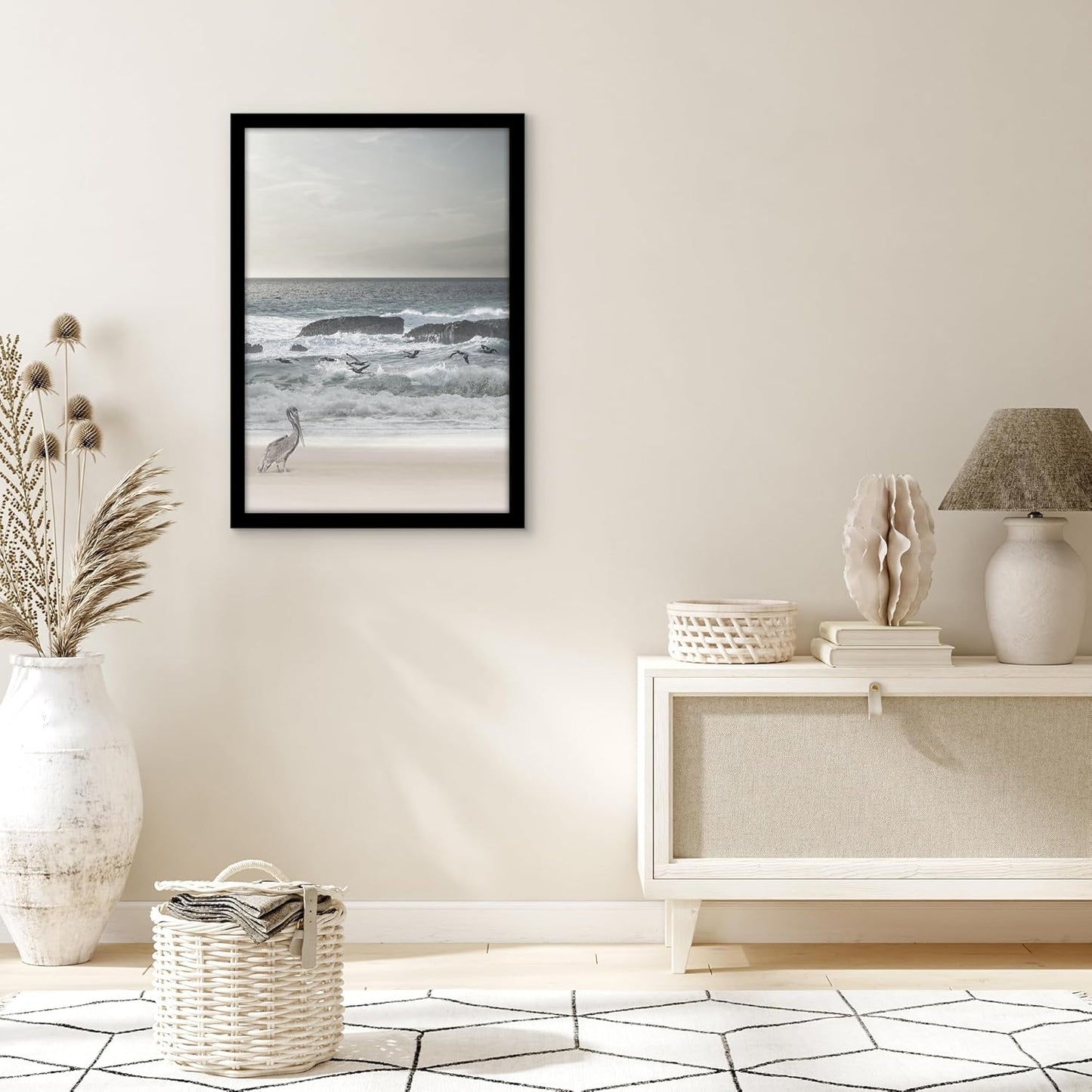 Americanflat 16x20 Picture Frame with Polished Plexiglass - Black Picture Frame - Wide Photo Frames Made of Engineered Wood for Vertical or Horizontal Wall Display - Epic Collection - Black - Colors C