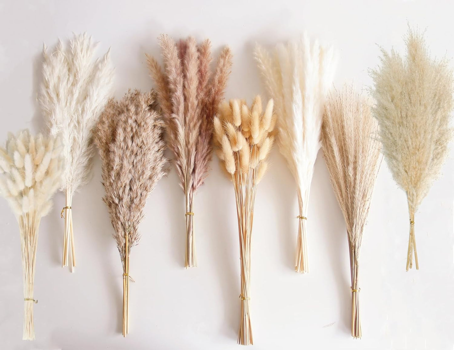 40" inch 10 Stems Pampas Grass Decor Tall, Pampas Grass Bouquet, Natural Dried Flowers for Wedding, Natural Home Decor, Wall Grass, Glam Decor