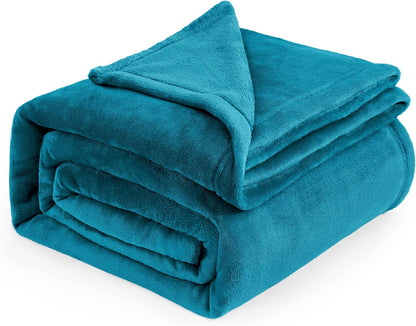 Bedsure GentleSoft Fleece Throw Blanket for Couch Grey - Lightweight Plush Fuzzy Cozy Soft Blankets and Throws for Sofa, Couch, Travel, Camping, 50x60 inches - Colors A