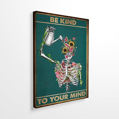 DIHSIEG 12x16 Canvas Wall Art funny bathroom wall art Print Poster Vintage Poster Frameless Floral Can be hung on the Wall Heal Your Heart poster Wall Art Canvas