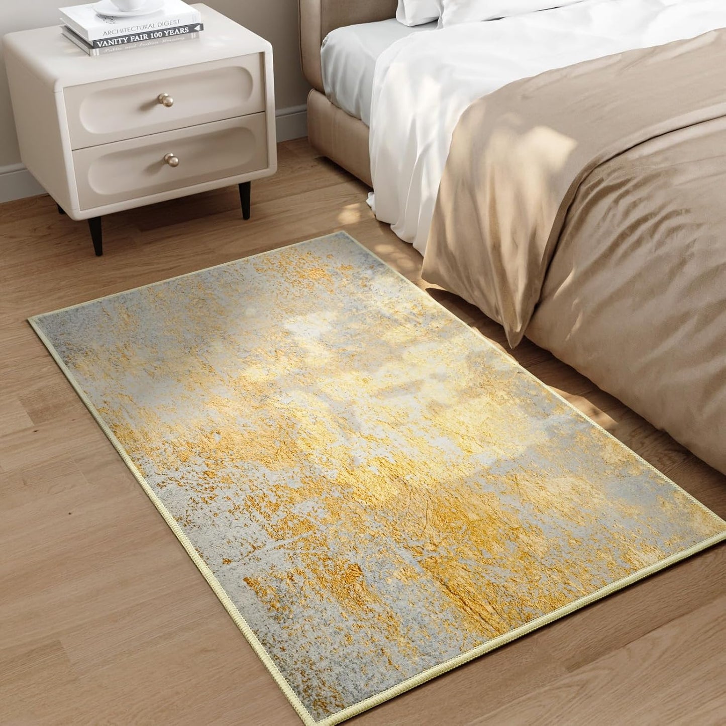 Ompaa 2x6 Rug Runners for Hallways Kitchen Runner Rug Non Slip Washable Grey Long Runner Rugs with Rubber Backing Soft Abstract Carpet Runner for Hallways, Kitchen, Bedroom, Bathroom, Entryway - Colors B