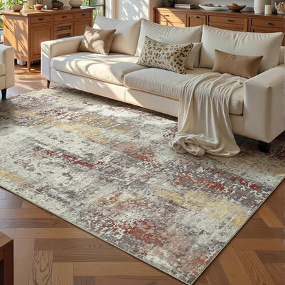 Ompaa 2x6 Rug Runners for Hallways Kitchen Runner Rug Non Slip Washable Grey Long Runner Rugs with Rubber Backing Soft Abstract Carpet Runner for Hallways, Kitchen, Bedroom, Bathroom, Entryway - Colors B