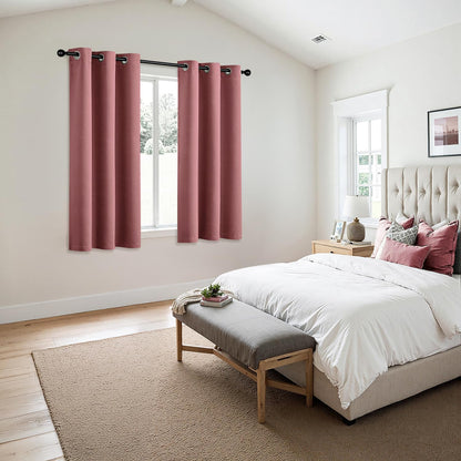 MIULEE Blackout Curtains for Bedroom Living Room 2 Panels, Thermal Insulated Room Darkening Drapes Grommet Noise Reducing Light Blocking Window Treatments 63 Inches Long 40x63 Inch Black - Colors A
