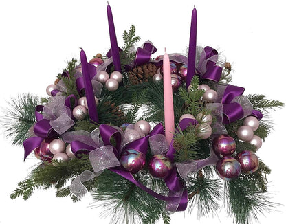D'light Online White Taper Candles, 10 Inch Premium Quality Candles Hand-Dipped Tapered Candles, Dripless, Smokeless and Unwrapped Bulk Pack for Events - Set of 12 (10 Inch, White)