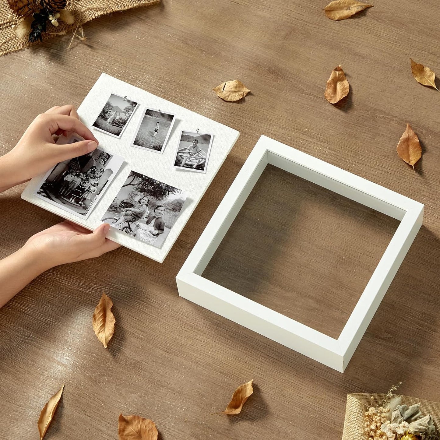 11x14 Shadow Box Display Case Picture Frame with Soft Linen Back, Large Deep Black Shadow Box 11x14 for Flowers Medal Display Case Jersey pet Graduation Memorabilia Baby Ltems Crafts Photos