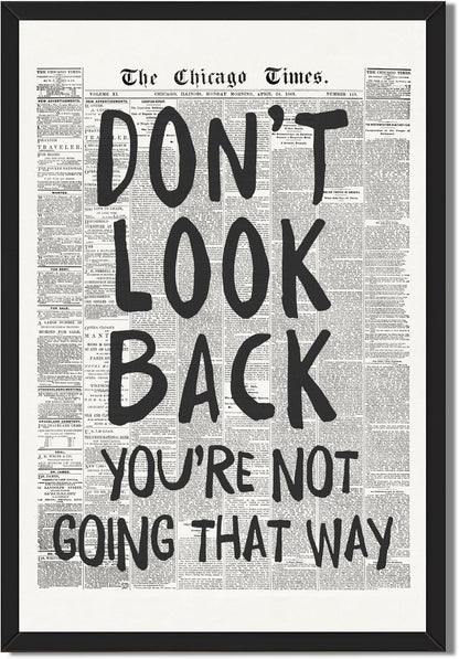 Framed Black And White Retro Newspaper Wall Art ItS Already Yours Universe Quote Poster Trendy Positive Inspirational Wall Decor for Bedroom Office Apartment Dorm Affirmation Canvas Print 8x12inch
