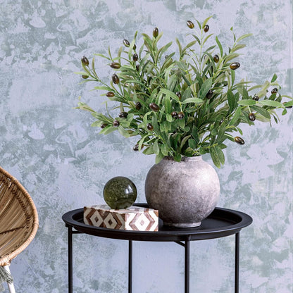 Leftover 6PCS 18Inch Faux Olive Branches for Vase,Artificial Olive Tree Branches,Fake Plants,Greenery Stems,Eucalyptus Stems,Green Leaves for Centerpieces Decoration,Home Decor,Coffee Table Decor