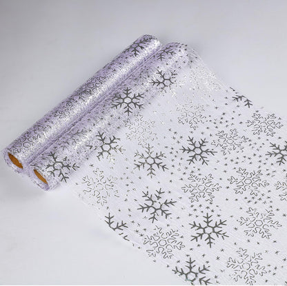 Snowkingdom 2 Pieces Gold Table Runner, Sequin Glitter Foil Metallic Thin Mesh Runner Roll 11"x108", Gold Table Decorations for Event Party, Wedding, Birthday Party, Christmas