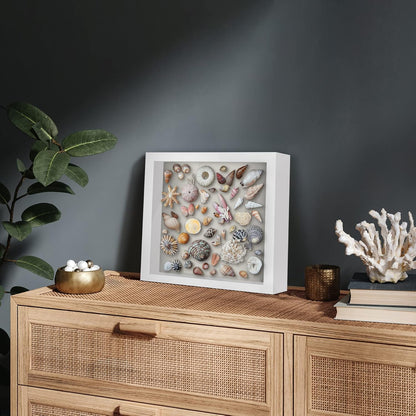 Americanflat 12x16 Shadow Box Frame with Polished Plexiglass - Silhouette Collection - Large Shadow Box Display Case for Tabletop and Wall Display - Black with Soft Felt Back