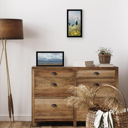 Americanflat 12x18 Poster Frame with Shatter-Resistant Glass - Signature Collection - Gallery-Style Frames Made of Engineered Wood - Photo Frame for Wall Display - Black - Colors C