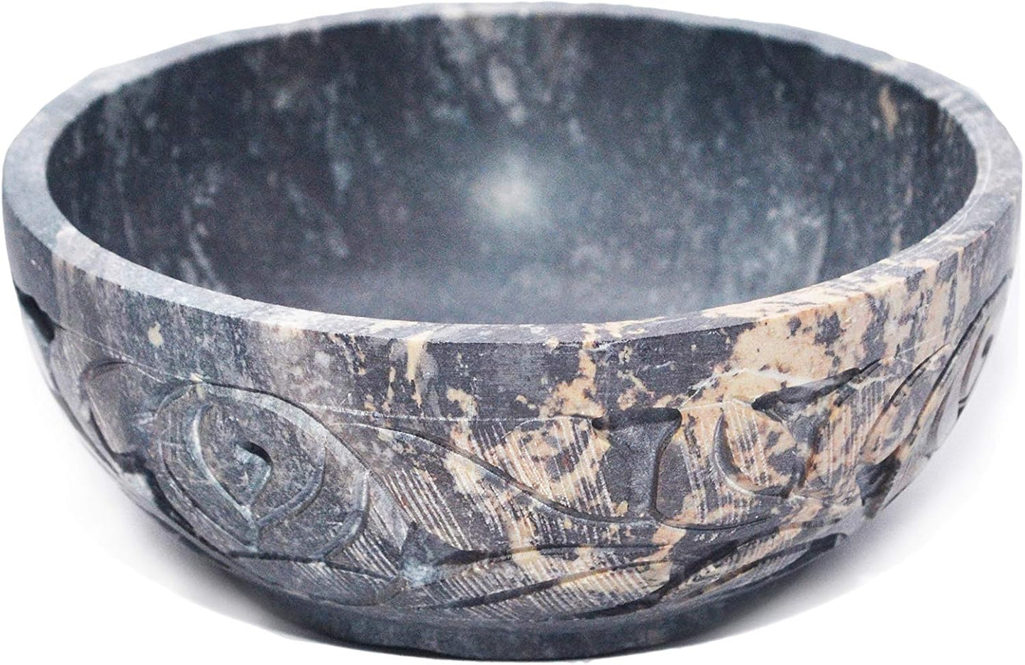 Nirvana Class - Soapstone Scrying and Smudge Bowl (Scrying - Bowls & Mirrors) (4 Inch) From India