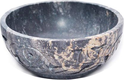 Nirvana Class - Soapstone Scrying and Smudge Bowl (Scrying - Bowls & Mirrors) (4 Inch) From India