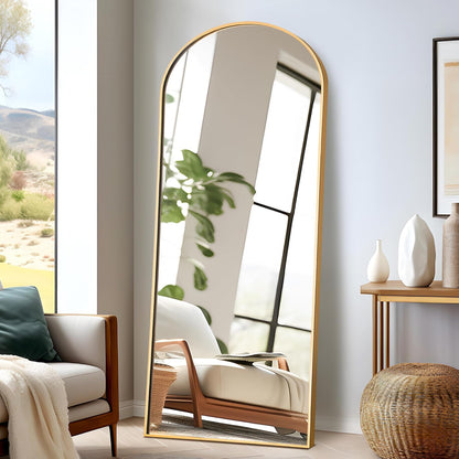 NicBex Full Length Mirror with Stand, 56"x19" Aluminum Alloy Frame Floor Mirror, Black, Shatter-Proof Glass - Free Standing, Leaning Against Wall or Wall-Mounted, for Bedroom Living Room Dressing Room