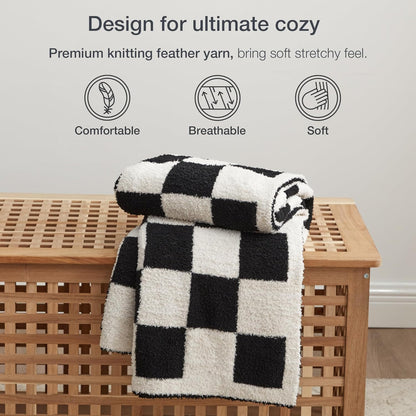 EXQ Home Fleece Throw Blanket for Couch or Bed - 3D Imitation Turtle Shell Jacquard Decorative Blankets - Cozy Soft Lightweight Fuzzy Flannel Blanket Suitable for All Seasons(50"×60",Beige)