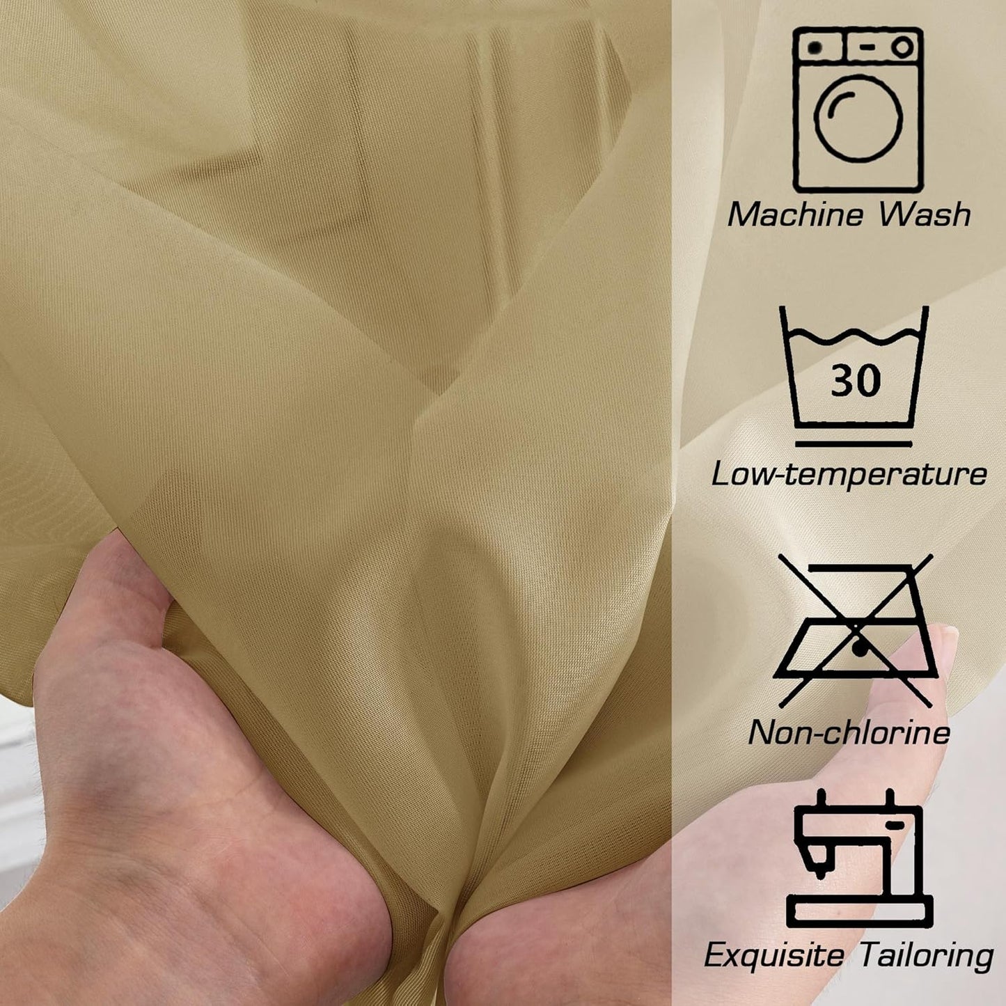 OWENIE Sheer Curtains 84 inches Long 2 Panels Set for Living Room/Bedroom, Rod Pocket Voile Sheer Panel Drapes, White, 2pcs, Each 42" W x 84" L - Colors B