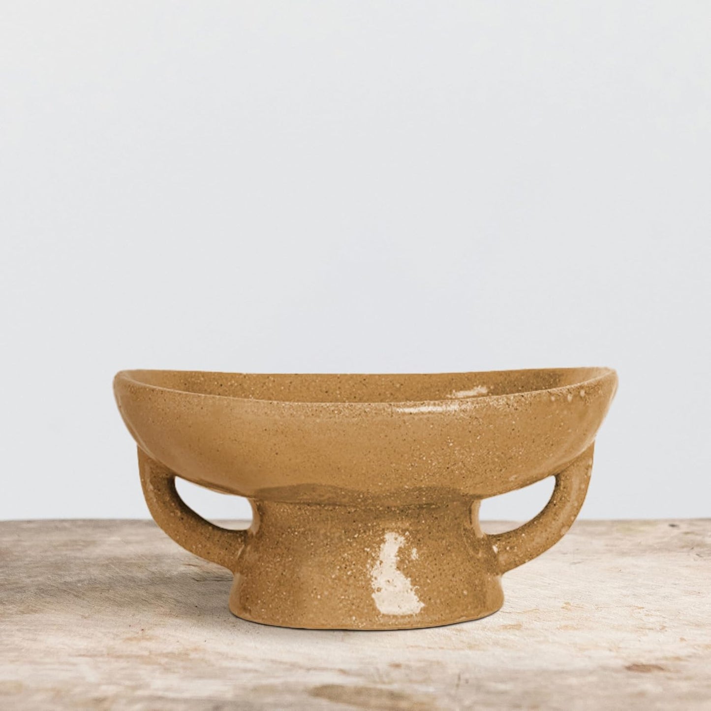 Creative Co-Op Stoneware Bowl w Reactive Glaze, White