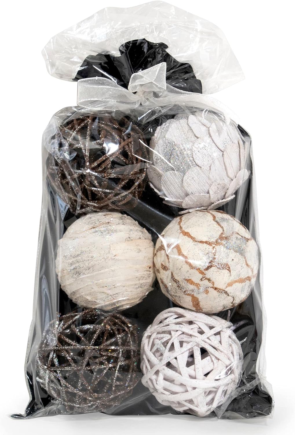 ANDALUCA Natural Tones Vase & Bowl Filler Decorative Balls (Natural Orbs)