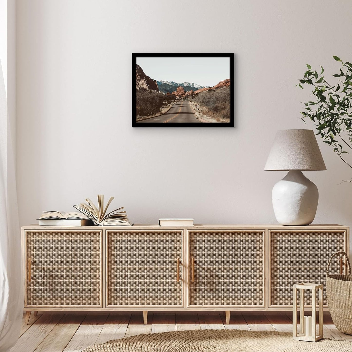 Americanflat 16x20 Picture Frame with Polished Plexiglass - Black Picture Frame - Wide Photo Frames Made of Engineered Wood for Vertical or Horizontal Wall Display - Epic Collection - Black - Colors C
