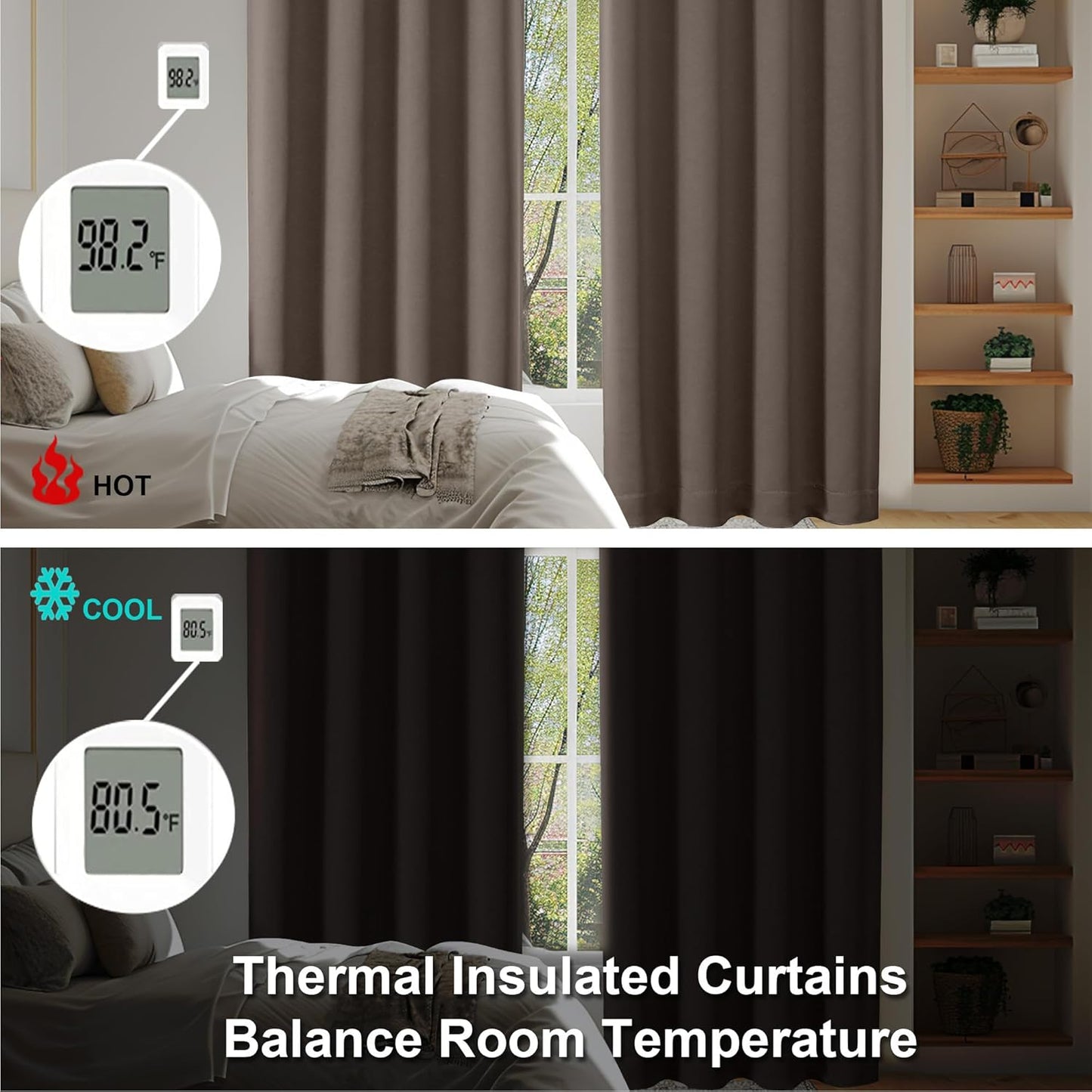 Simplebrand Ava Sage Green Blackout Curtains for Bedroom 63 Inch Length 2 Panels Set, Solid Thermal Insulated Energy Saving Rod Pocket Window Treatment Curtains Blackout Drapes, W40 x L63 Inch, Sage - Colors B