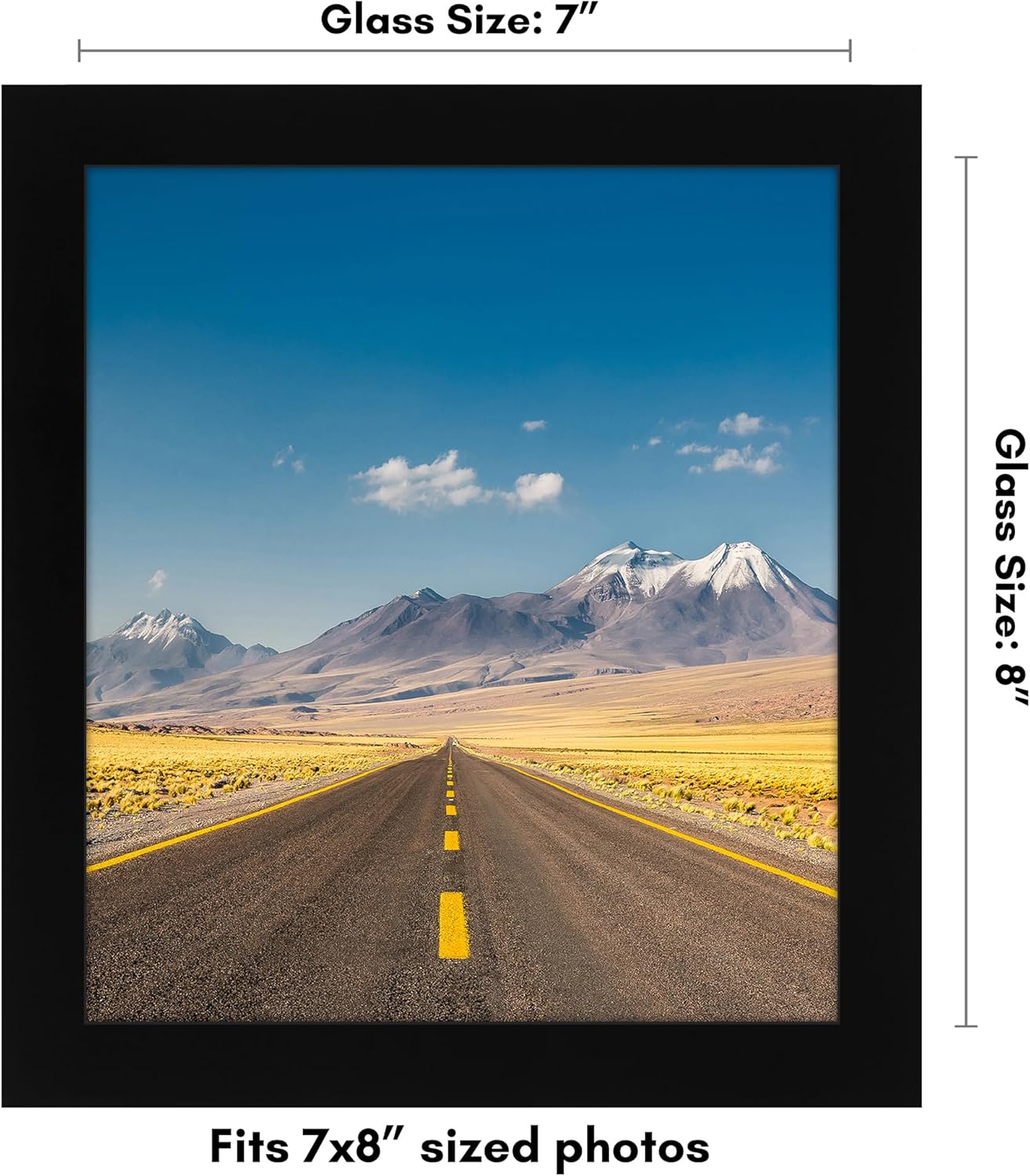 Americanflat 12x18 Poster Frame with Shatter-Resistant Glass - Signature Collection - Gallery-Style Frames Made of Engineered Wood - Photo Frame for Wall Display - Black - Colors A