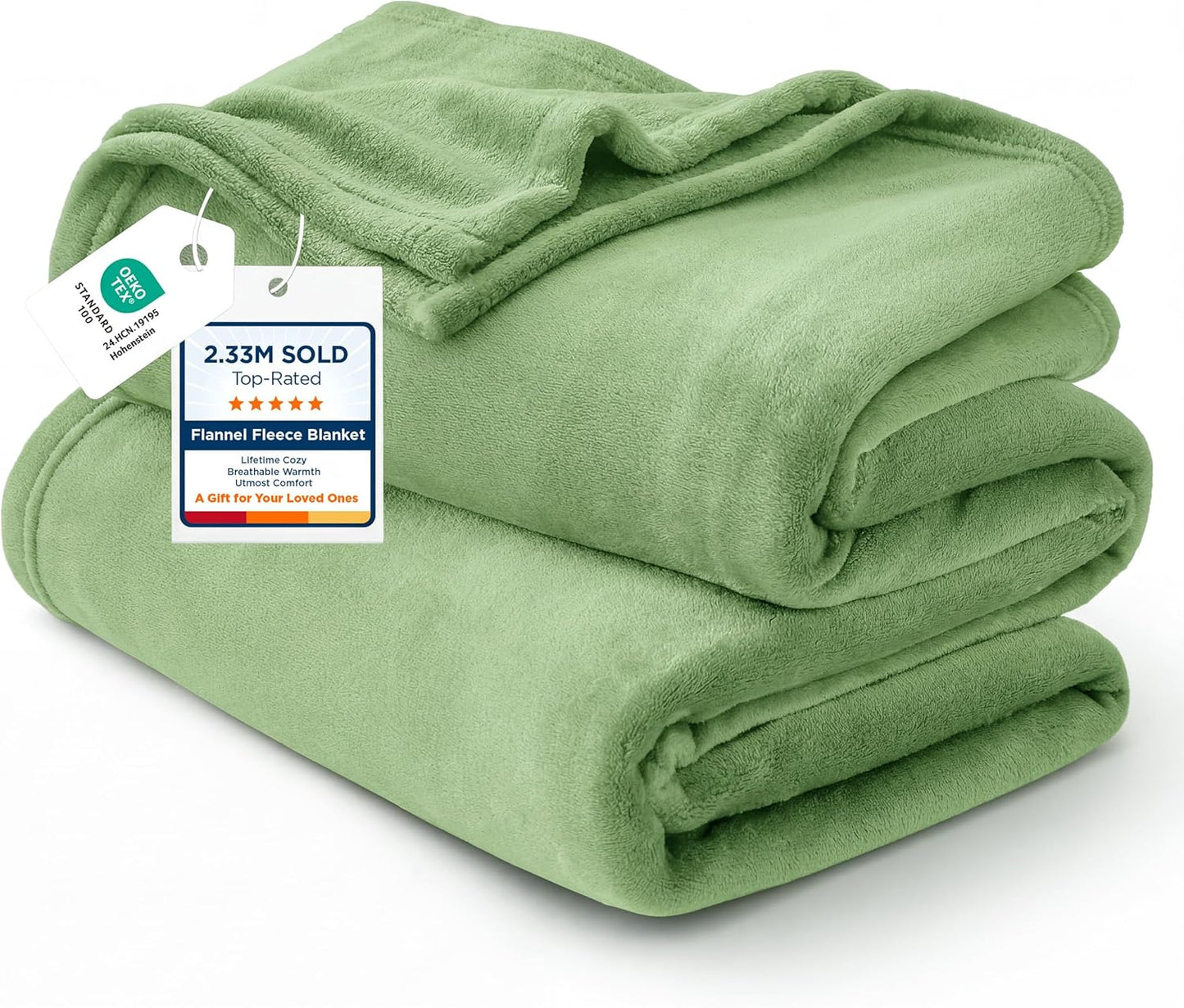 Bedsure GentleSoft Fleece Throw Blanket for Couch Grey - Lightweight Plush Fuzzy Cozy Soft Blankets and Throws for Sofa, Couch, Travel, Camping, 50x60 inches - Colors A