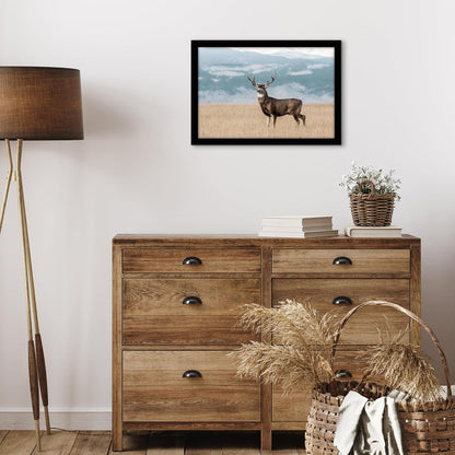 Americanflat 12x18 Poster Frame with Shatter-Resistant Glass - Signature Collection - Gallery-Style Frames Made of Engineered Wood - Photo Frame for Wall Display - Black - Colors B