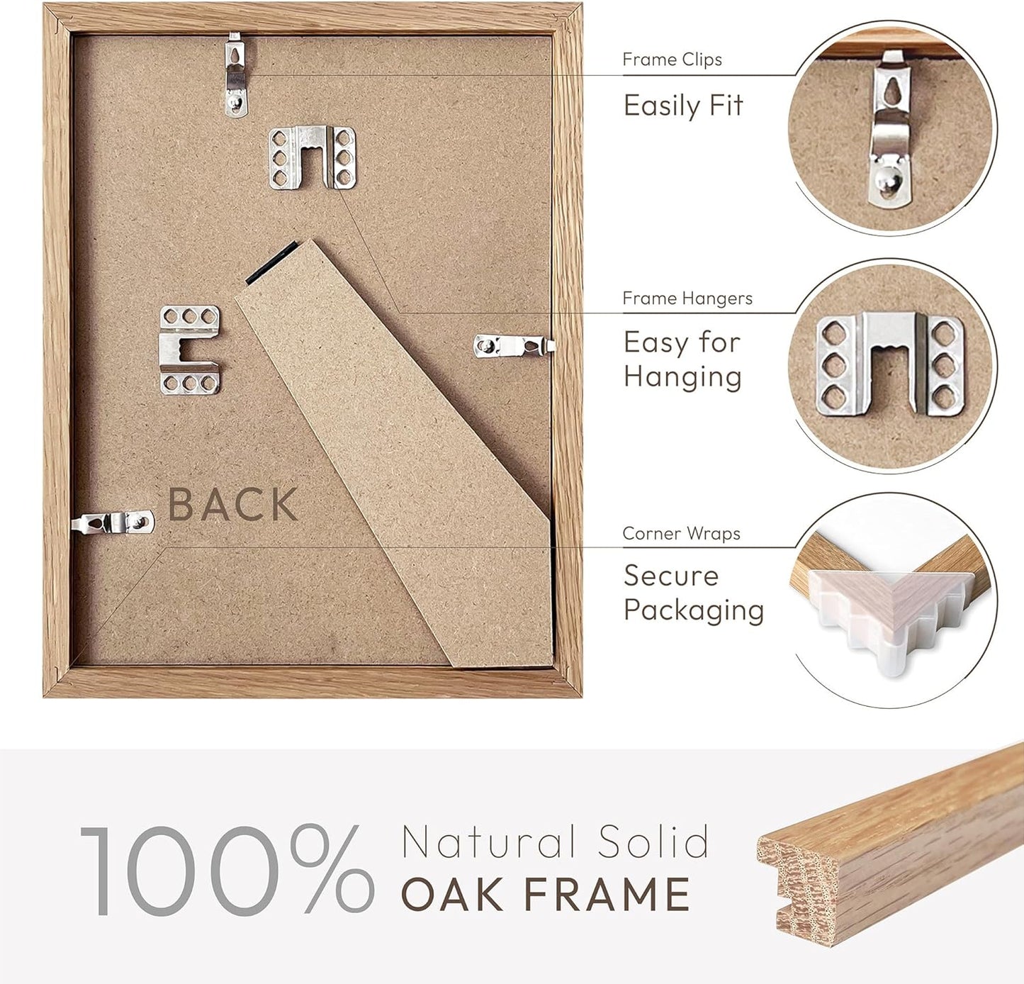 5x7 Picture Frame, Solid Oak Wood 5 x 7 Photo Frame with Mat to 4x6, 7x5 Picture Frames for Wall and Tabletop Display, (Walnut Set of 1)
