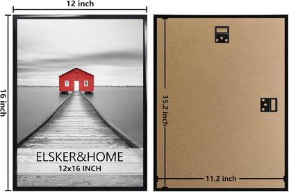 ELSKER&HOME 22.375 x 34 Poster Frame 3 Pack, Black Picture Frame for Horizontal or Vertical Wall Mounting, Sturdy and Scratch-proof