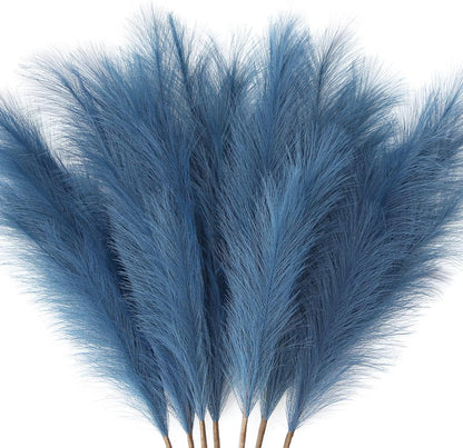 ZIFTY 7-Pcs 38"/3.1FT Faux Pampas Grass Large Tall Fluffy Artificial Fake Flower Bedroom Decor Boho Decor Bulrush Reed Grass for Vase Filler Farmhouse Home Wedding Decor (Beige Mixed)