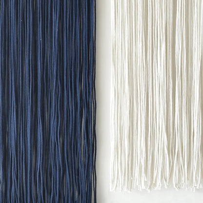Flber 2 Pcs Macrame Wall Hanging Boho Wall Decor Handmade Macrame Art Tapestry Wedding Macrame Backdrop 13.7" W x 51" L For Living room Bedroom Headboard Decor