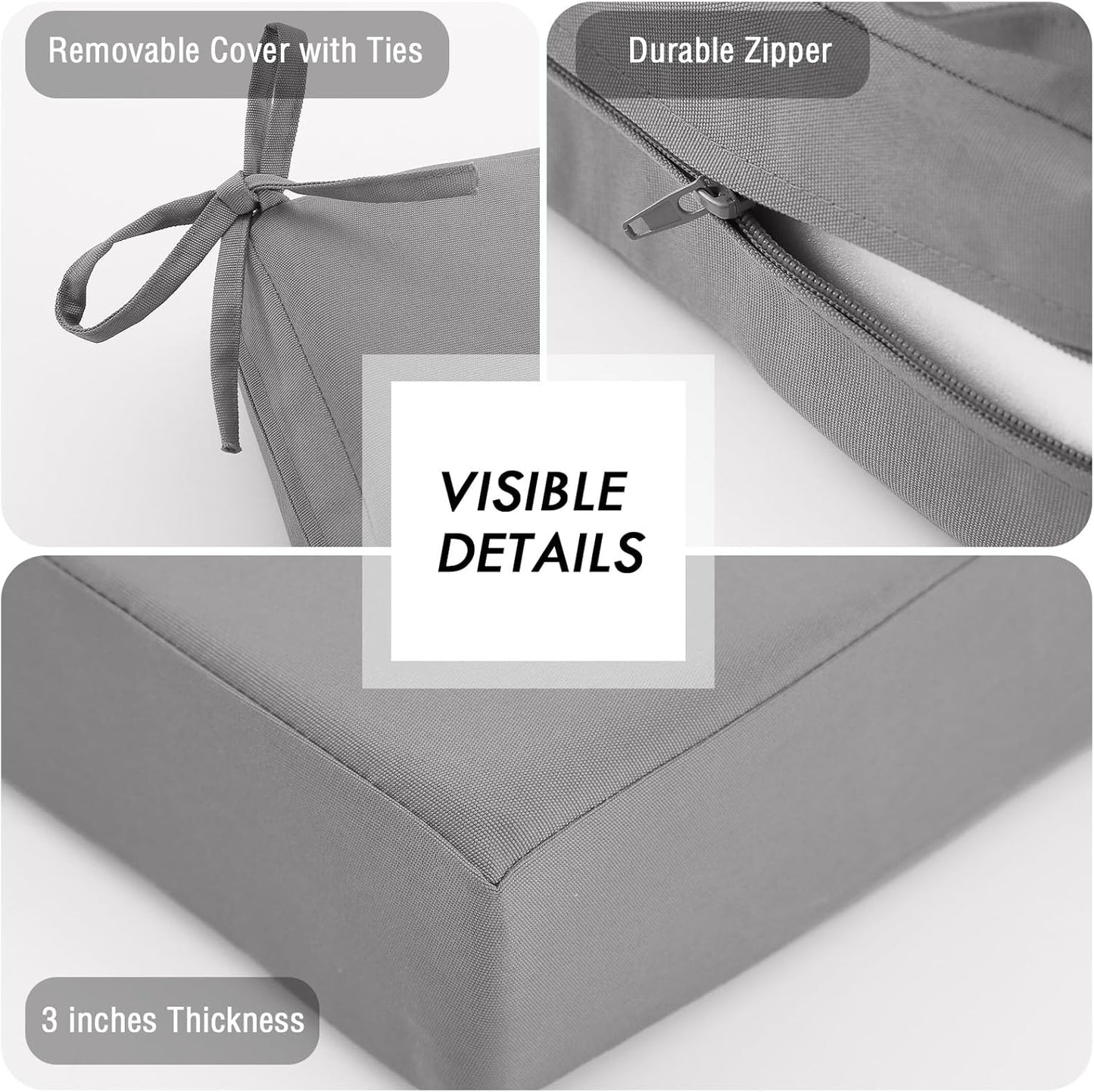 idee-home Outdoor Bench Cushion Waterproof, Bench Cushions for Outdoor Furniture, Patio Porch Swing Replacement Seat Pad with Ties for Garden Backyard, 48 x 18 Inch Red