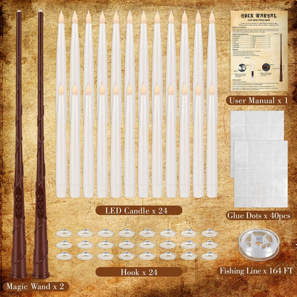 48- Pack of 3 Sizes of LED Flameless Candles.This Candle is Suitable for café, Fancy Restaurant, Bookstore and Other Scenes to Create a Relaxing and Romantic Atmosphere.