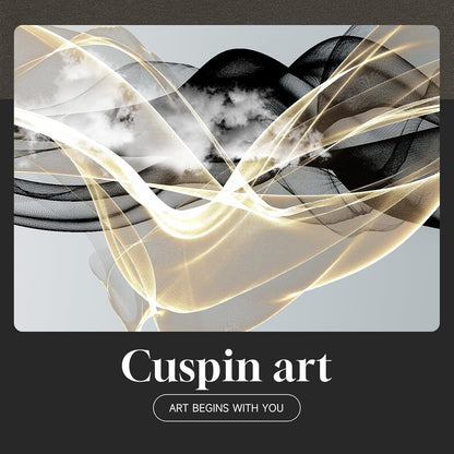 Framed Modern Luxury Gold Wall Art, Set of 3 Piece Contemporary Paintings Artwork for Walls, Golden Prints Pictures with Gold Frame, Wall Decor for Living Room, Hallway, Bedroom, Office 16x24 Inch
