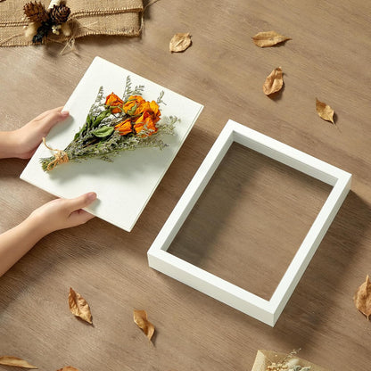 11x14 Shadow Box Display Case Picture Frame with Soft Linen Back, Large Deep Black Shadow Box 11x14 for Flowers Medal Display Case Jersey pet Graduation Memorabilia Baby Ltems Crafts Photos