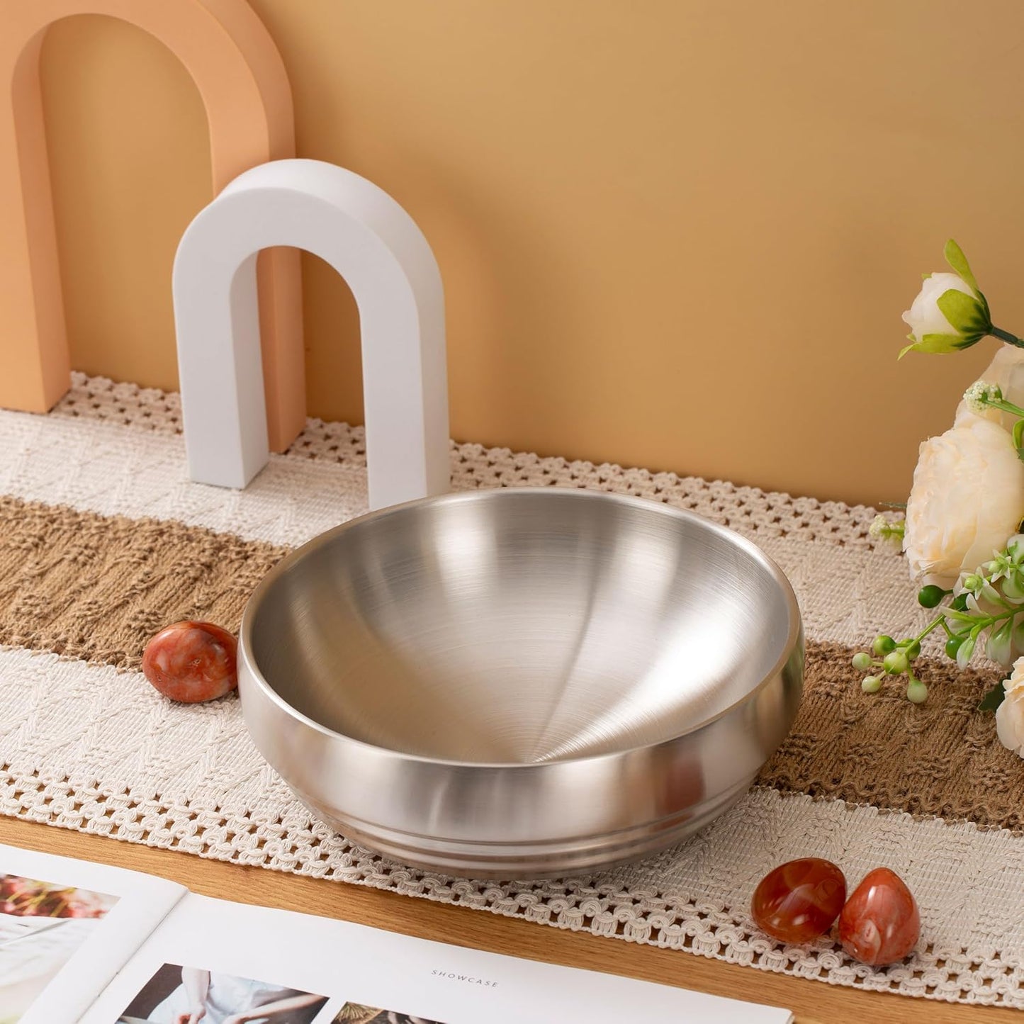 7.4 INCH Decorative Bowl, Key Bowl for Entryway Table, Key Holder Bowl, Decorative Bowls for Home Decor(Gold)